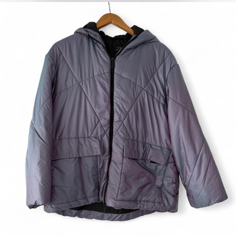 Armani Exchange Purple holographic looking Jacket